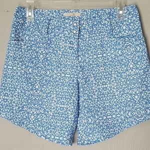 adidas Blue and White Patterned Women's Shorts